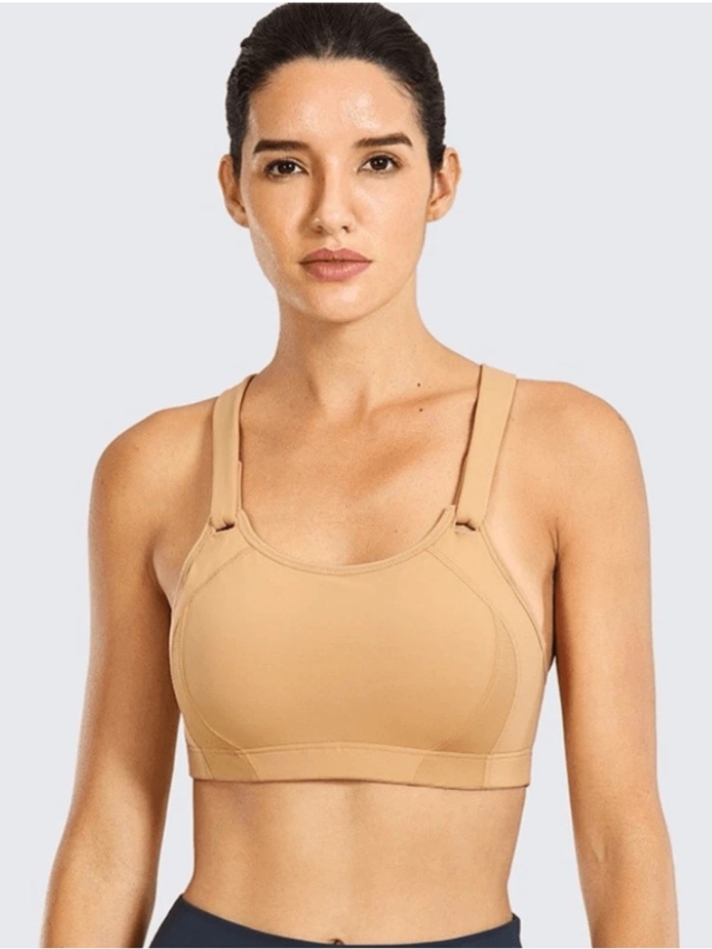 SYROKAN Front Adjustable High Impact Running Sports Bra Size 36DD